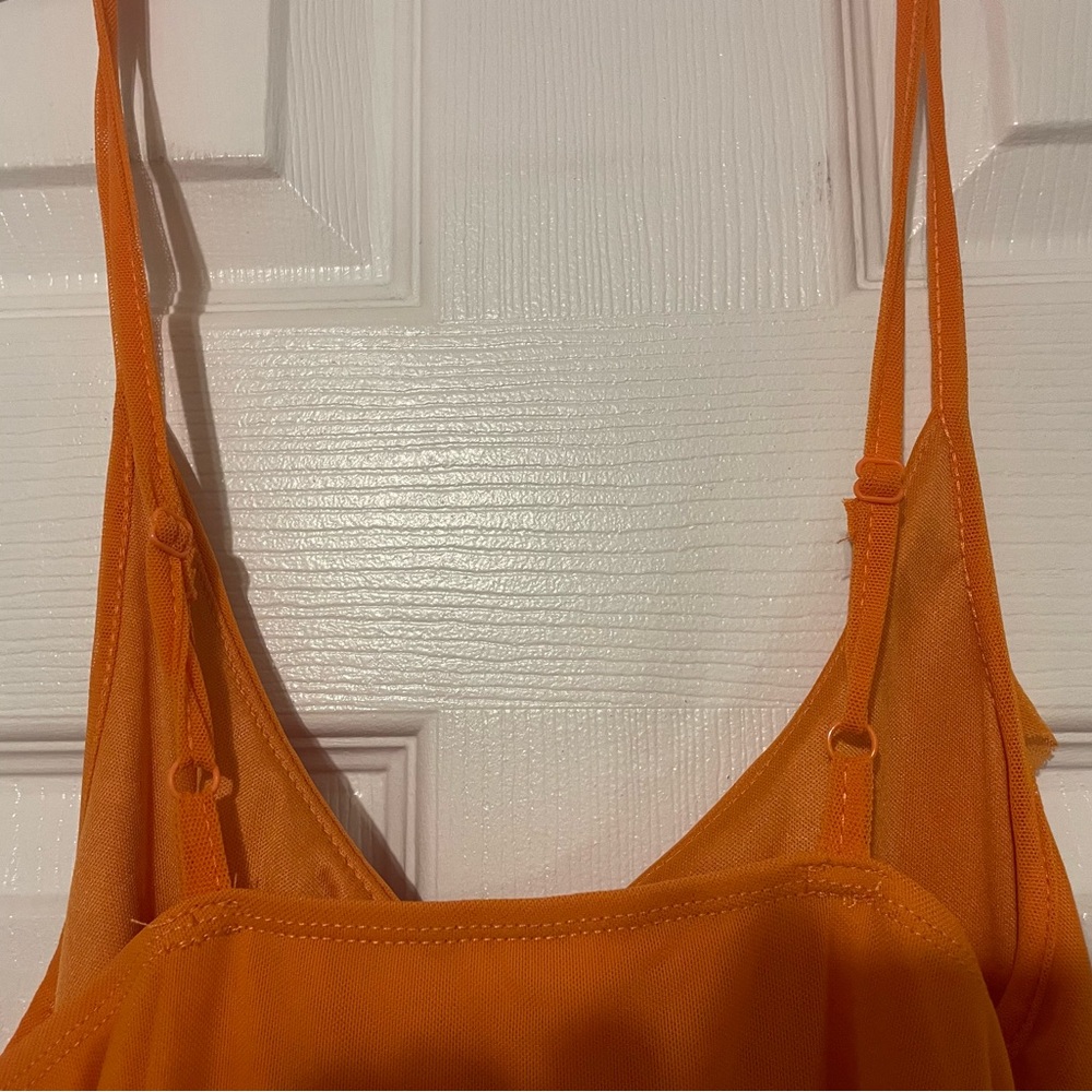 Never Worn Ruffled Maxi Slip Dress - Picture 6 of 7
